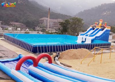 China Big Custom Pool 0.9mm PVC Tarpaulin Inflatable Slide For Kids for sale