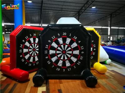 China Shooting Games 2.5m 10m Velcro Inflatable Soccer Dart Board for sale