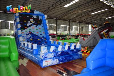 China Floating 0.4mm PVC tarpaulin 7mH Inflatable Rock Climbing Wall for sale