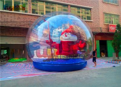 China Outdoor Christmas Inflatable Snow Globe With Blowing Snow for sale