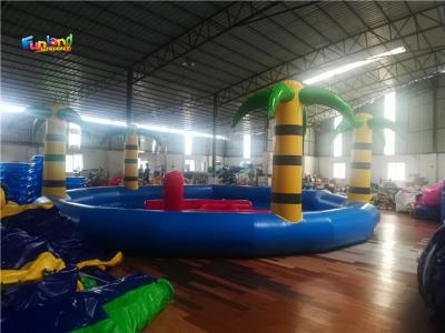 China Children Giant Palm Fence 6m 90kg Inflatable Swimming Pools for sale