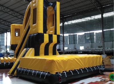 China Yellow Black PVC Stunt Jump 8.54m Inflatable Sport Games for sale