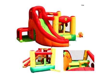 China SGS 420D Nylon Fabric Inflatable Slide Bouncer Quick Inflation for sale