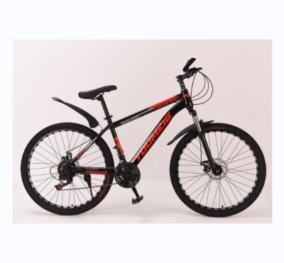 China Cheap Price High Carbon Steel Mountain Bicycle 26 Inch High Quality Steel Frame Mountain Bike For Big Man Youth for sale