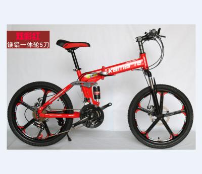 China Factory price steel supply 20 inch mountain folding bike /factory price steel folding mountain bike for men china fold mountain bike for sale