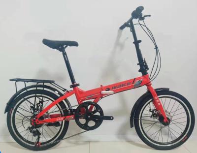 China Lightweight Folding Bike china folding bike 9 gear 20 inch steel good reputation for women for sale