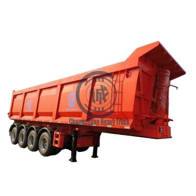 China Truck Trailer BPW/FUWA 60 Axles U Shaped Tons 4 Tons Loading Dumper Truck TrailersSemi-Trailer for sale