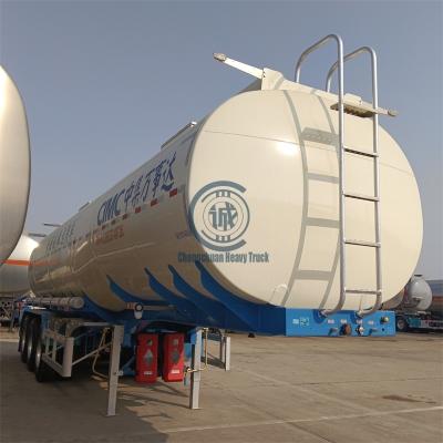 China Custom brand new 304 stainless steel semi trailer fuel tank trailer truck semi trailer with 45CBM transport fuel for sale for sale