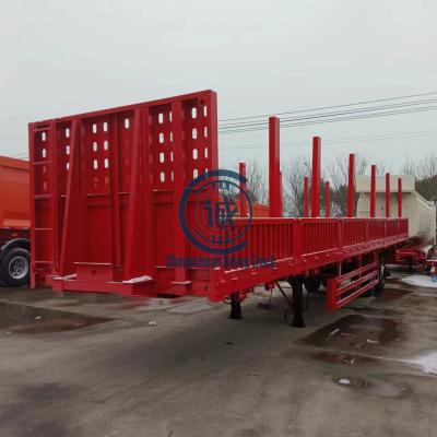 China Cargo Semi Trailer Grain Barrier Truck Trailer Customization Excellent Side Wall Vegetable Transport For Sale for sale