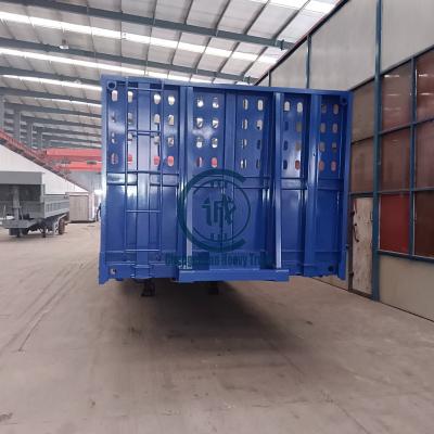 China Excellent Truck Trailer Side Wall Platform Barrier Cargo Semi Trailer With Stakes Made In China OEM Service for sale