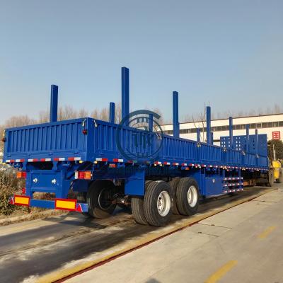 China Truck Trailer China Factory OEM Service Customized 2/3/4 Axles Drum / Disc Braking Side Wall Semi Trailer for sale