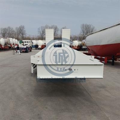 China Low Bed High Performance Low Bed Trailer Truck Semi Trailer 4 Axles Vehicle Transport For Sale for sale