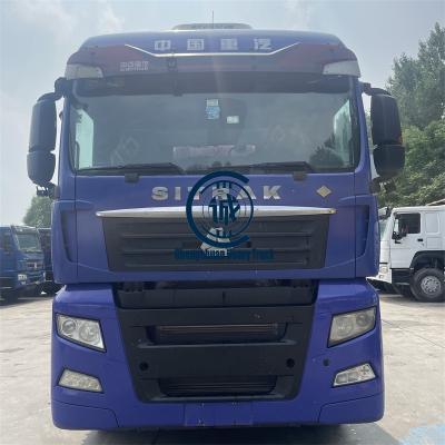 China bule sitrak euro 5 sinotruk tractor CNG compressed natural gas 6x4 hot sale in Uzbekistan trailer truck main head 7525*2520*3920 for sale