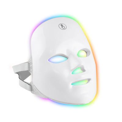 China Wireless Electric Acne Treatment LED Light Up Facial Photon Therapy Mask Skin Rejuvenation Anti Aging/Wrinkle Face Mask for sale