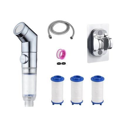 China High Pressure Plastic PP Cotton Filter Water Filter ABS Bidet Toilet Sprayer Handheld Shower Set For Bathroom for sale