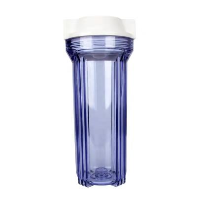 China Household High Pressure Household 10 Inch Transparent Water Filter Housing for sale