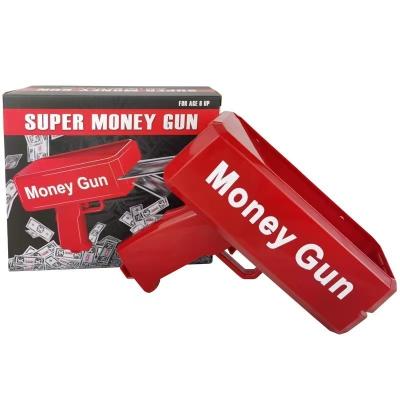 China Toy Hot Sale Electronic Gold Money Gun Toys Custom Shooter Spray Cash Gun for sale