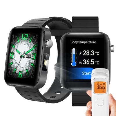 China Touch Screen T68 Plus Smart Watch, Flashlight BT Call Body Temp Sports Multi Music Player T68 Plus Smartwatch with 24 Hours Time BP SPo2 for sale