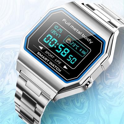 China Luxury Steel Multi Modes Sports Steel Belt Fashion Digital Smart Watch GPS Long Touch Screen Gold Battery Life Smart Watch KW18 for sale