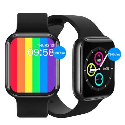 China Smart Watch T500+pro, BT Call Smart Watch T500 Series 5 Touch Screen 2022 Newcomers iwo 13 Series 5 T500+plus for sale