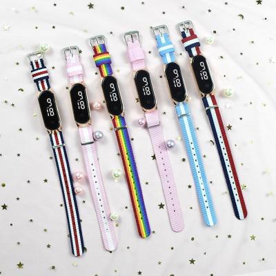 China New Printing Strap LED Electronic Watch Auto Date Fashionable And Colorful Children'S Wristband Digital Watch for sale