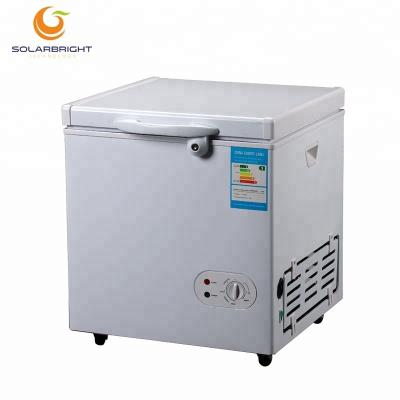 China Hotel Energy Deep Chest 12V 24V Solar Powered Mini Small DC Fridge Freezer Camping 60L Freezer for sale