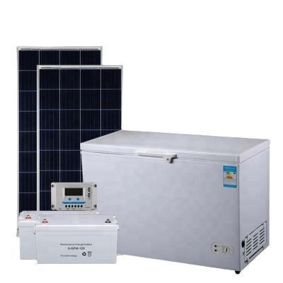 China 358L Freezer Energy Freezer Battery Freezer Top Open Chest Solar Powered Portable Solar Powered Ice Cream Freezer for sale