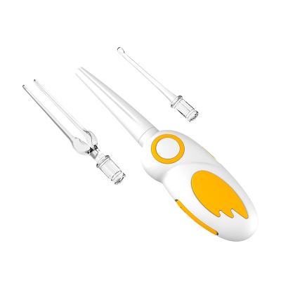 China BPA Free Kids Baby Ear Wax Picker Ear Pick Spoon Earwax Cleaner Spoon Earwax Curette Remover Tool With LED Flash Light for sale