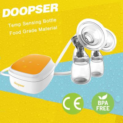 China BPA Free Doopser Electric Breast Pump with LED Light, Temperature Sensing Bottles, BPA Free Silicone Breast Pump for sale