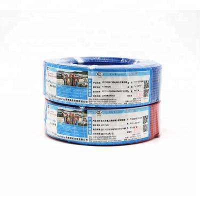 China BV 100m 4 mm2 BV 450/750V Copper Core PVC Insulated Single Electrical Cable And Wire for sale