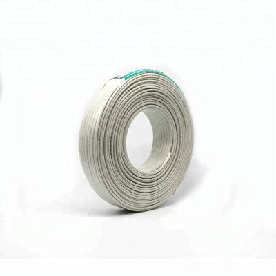 China Flat Twin Core Heating Flexible Copper Conductor PVC Insulated Ground Cable Wire for sale