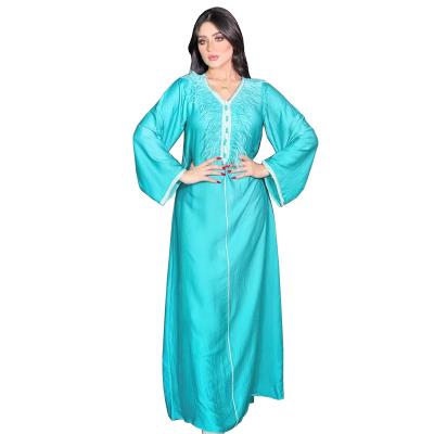 China 2007 news fashion muslim dress arabic dubai dress kuwii long abaya dress turkey islamic clothing abayas dubai women muslim dress S-2XL for sale