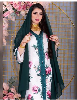 China 2111 Muslim abayas Middle East print long robe kuwii jalabiya floral arabic dress dubai abaya women 2021 S-2XL for sale