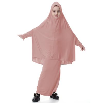 China High Quality 6008 12 Colors Available Prayer Dress Kids Jilbab Kids Muslim Clothing M~XL for sale