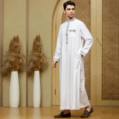 China muslim thobe 52\54\56\58\60 men men long robes 9003 kuwii new arrival high quality muslim men thobe abaya islamic islamic clothing for sale