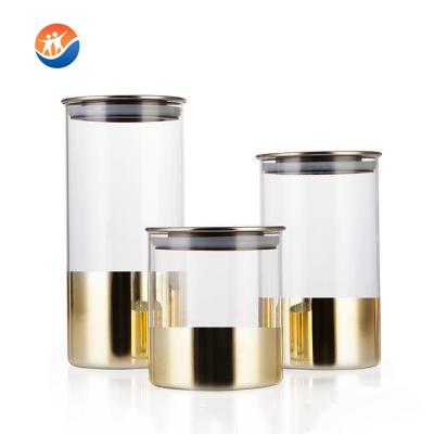 China Eco-freindly Style Simple High Clear Borosilicate Glass Heat Resistant Jar for sale