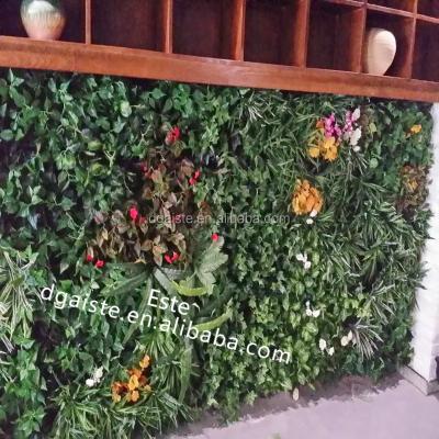 China Waterproof Artificial Green Wall Fake Grass For Indoor Decoration Factory Fire Plastic Residence for sale