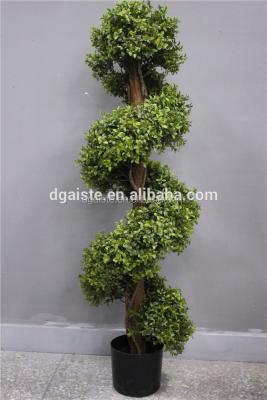 China 100% real looking and touching milan gardening topiary grass jointed decoration shaped artificial bonsai tree for sale