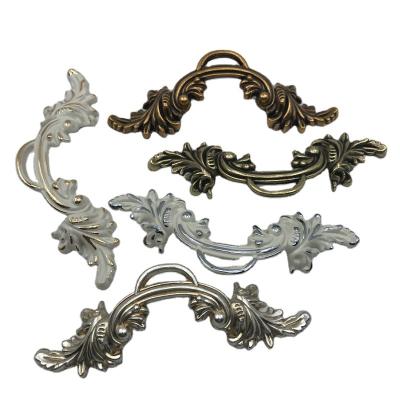 China Hot European Zinc Stain Furniture Goods Furniture Handle Drawer Pull Cupboard Antique Silver Bronze Handles for sale