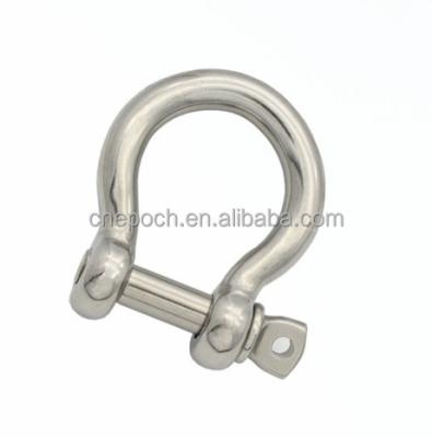 China Stainless steel bow lifting shackles for sale