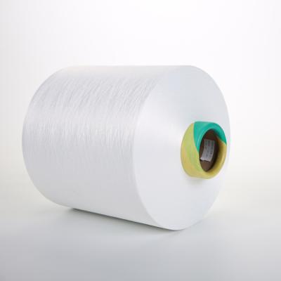 China DTY 150D/48F SIM SD Viable Original White 100 Polyester Yarn For Making Satin Ribbons And Coarse Grain Ribbons for sale