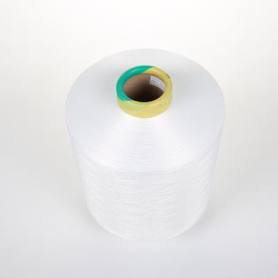 China AA Grade 150D / 48F SIM Semi Dull Polyester Yarn Dty Sustainable Raw White for sale