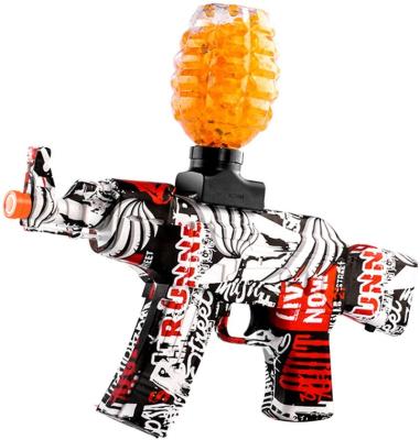 China Electric high speed burst soft gel bomb gun akm47 children toy summer water bullets gel launcher wholesale environmental friendly safe gel for sale