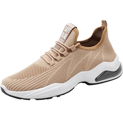 China Dropshipping Anti-odor knitted hair to mesh elastic high men's breathable sports soft classic design running shoes for sale