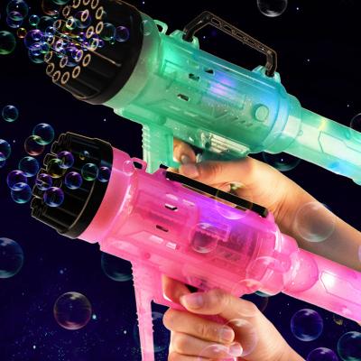 China Lithium Battery and Cable Party Atmosphere Filling Custom Set Off Dream Toy Gun Bubble Machine Electric Toy Bubble Machine Colorful Bubble Gun Props for sale