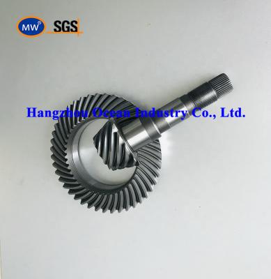 China Steel Helical Gear Shafts / Gears Round Gear Pitch 1-10 Module for Various Gear Systems for sale