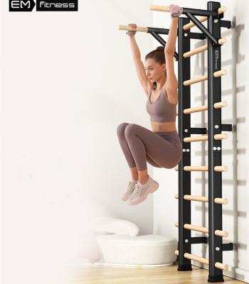 China Wall Mounted Wooden Fitness Swedish Ladder for Body Training Custom for sale