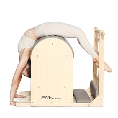 China Fitness Center home gym yoga wooden pilates ladder barrel for sale