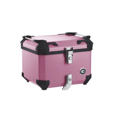 China 2021 New Design 45L Motocycle COOCASE 2021 Pink Motorcycle Aluminum Case Box Motorcycle Tail Top Boxes for sale