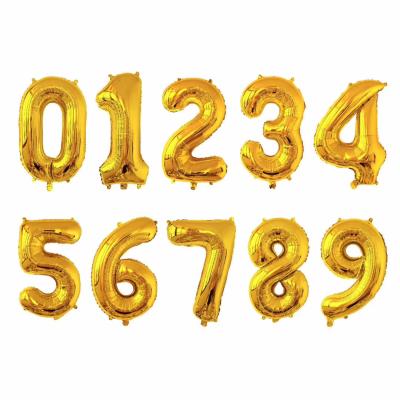 China Decoration Gift Balloons Amazon Hot Selling 32 Inch Foil Number Balloons Party For Birthday Party Decoration for sale